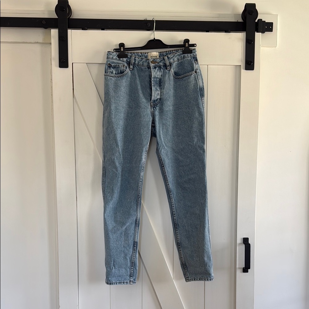 Sezane High-Rise Light Blue Denim Jeans